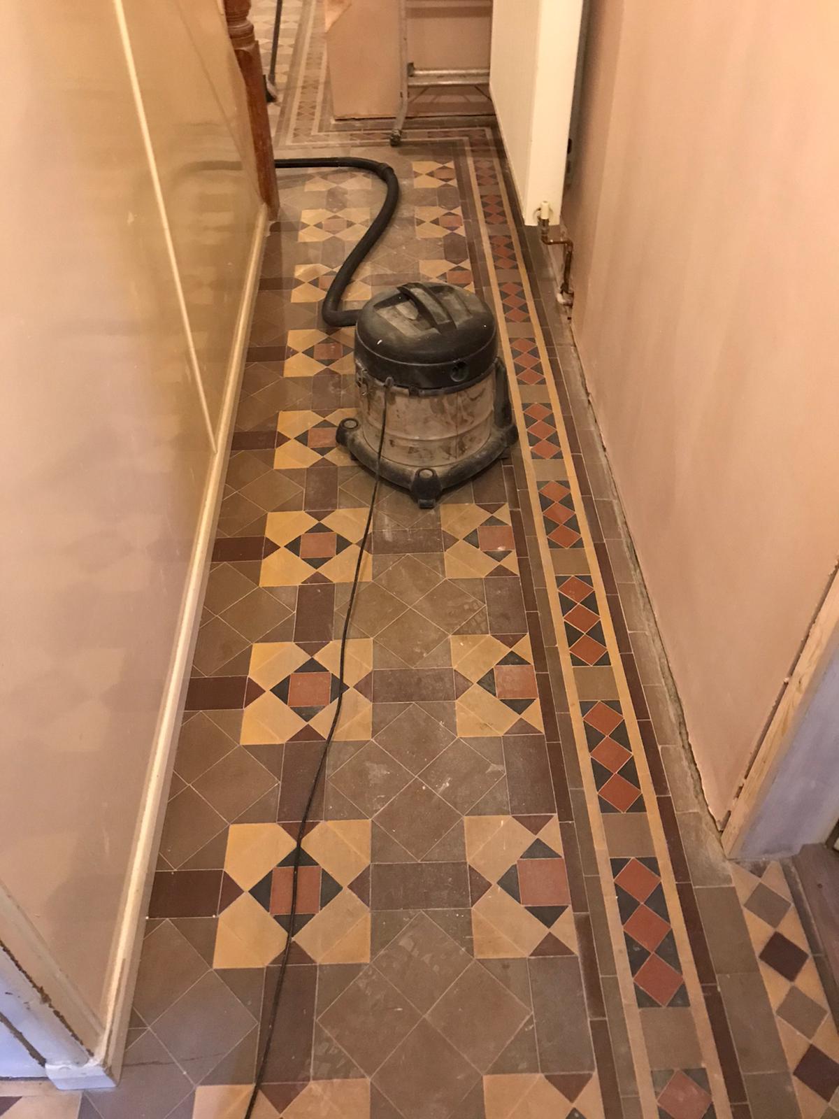 Victorian Tiled Hallway Before Renovation West Kirby