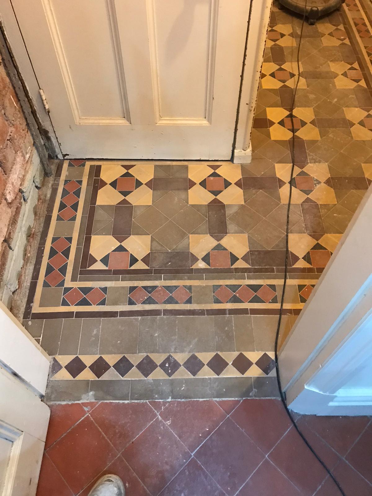 Victorian Tiled Hallway Before Renovation West Kirby